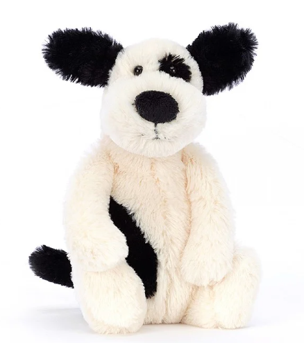Bashful - Black and Cream Puppy