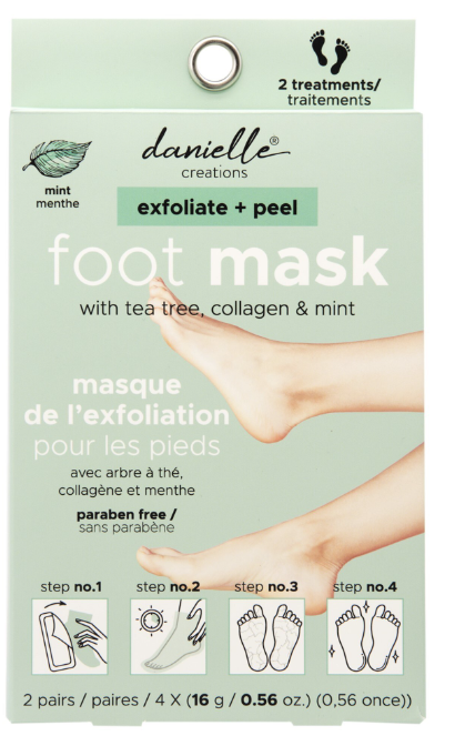 Foot Mask-tea tree, collagen & mint