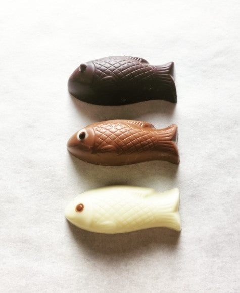 Box Of 3 Solid Fish Chocolates