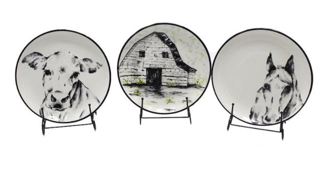 Assorted Farmhouse Plates