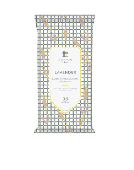 Beekman: Lavander Facial Cleansing Wipes