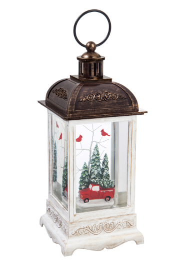 LED Truck with Cardinals Lantern