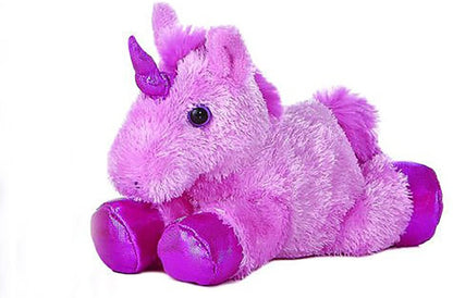 So soft and cuddly, sure to become someones best friend!  Choose from unicorn, horse, frog, cat or dog. Approximately 8" in size Soft plush body in an adorable floppy pose Safe for all ages Eyes are bolted (locked), glued, and heat sealed on either size of fabric; no stitches to come loose Recommended 3 years +